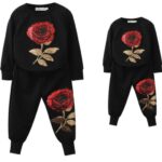 Family Matching Outfits Sweatshirts And Pants Set